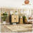 Sideboard, 31.5" Buffet Cabinet With 2 Rattan Doors And Shelves