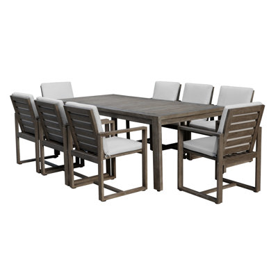 Ensemble repas 9 pièces Joly, brun
