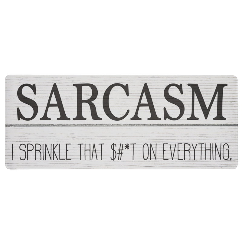 Tapis de bureau Sprinkle Sarcasm On, 30 x 12