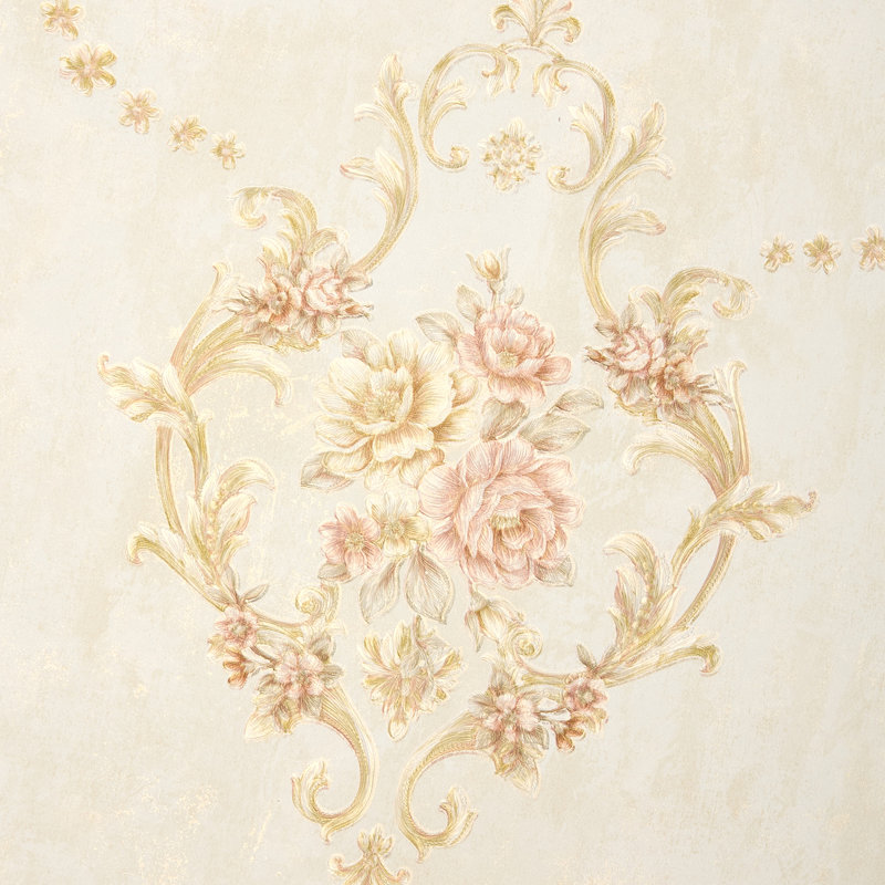 Non-Pasted Non-Woven 3D Embossed Wallpaper Roll