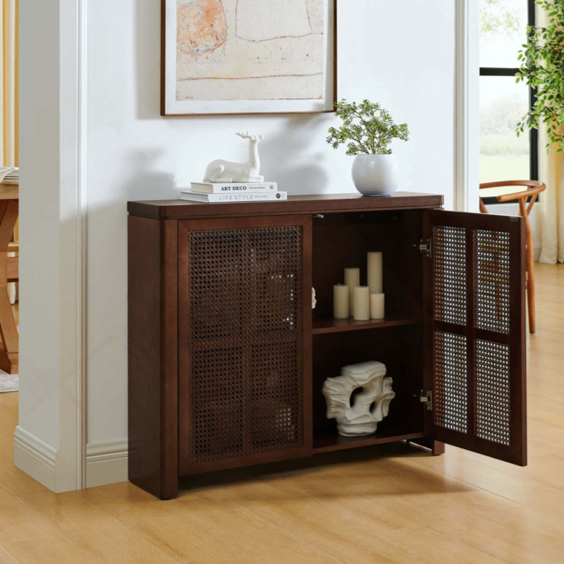Retro 2 - Ratten Door Sideboard, Walnut