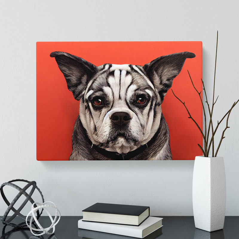 Dog Vol.5 - Wrapped Canvas, 35cm H x 50cm W x 3cm D