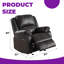 Fauteuil inclinable Midnight Luxe: CloudComfort Springs & Space-Savvy Design
