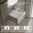 MonBlari 24" X 18" Rectangle Solid Surface Wall Mounted Sinks Matte White-130969303-131363248