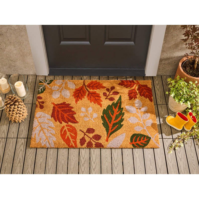 Non-Slip Floral Indoor / Outdoor Doormat