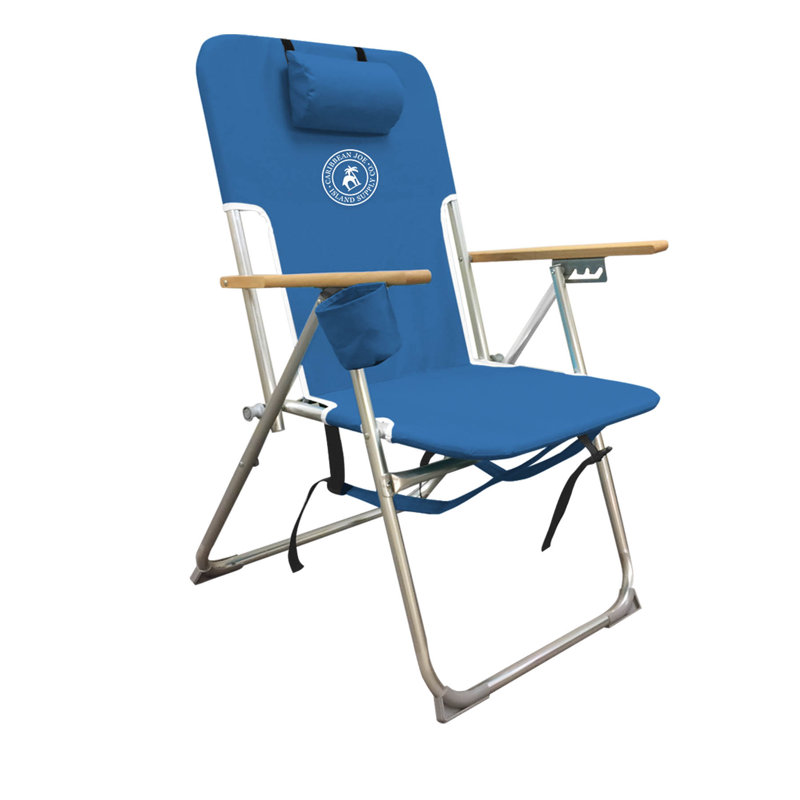 Caribbean Joe High Weight Backpack Beach Chair, Blue