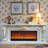 European-style carved solid wood decorative fireplace cabinet with an electric simulated core-1384696095