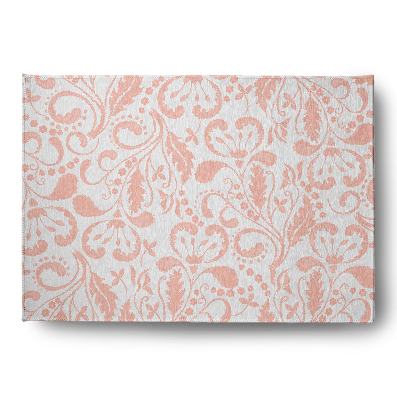 Chenille Floral Indoor Rug, Rectangle 5' x 7'