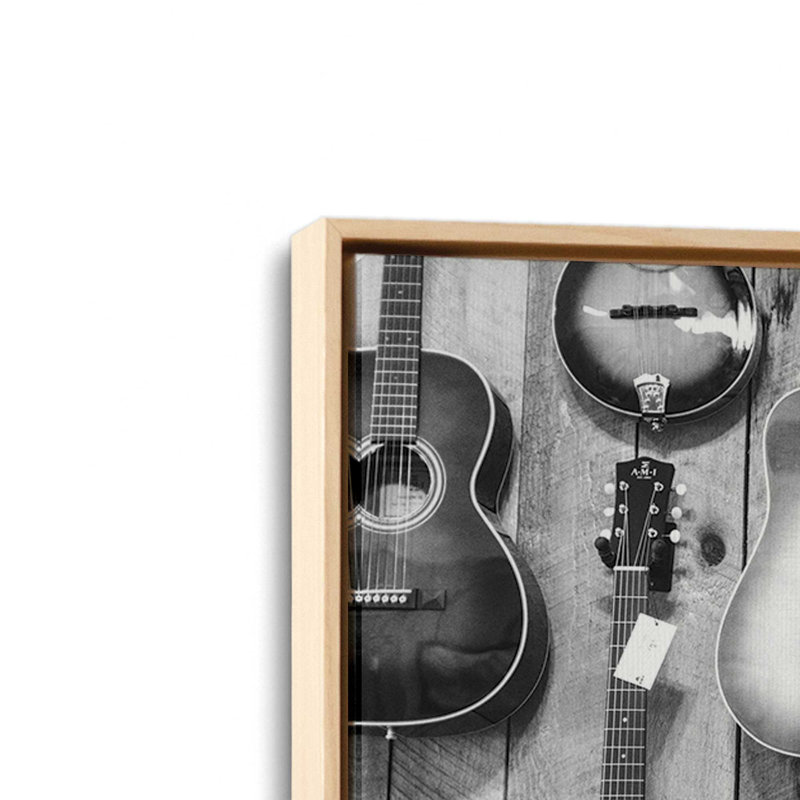 «Guitar Heaven II» par Jennifer Rigsby, reproduction d'art, 18 W x 12 H, Tan, Framed Canvas