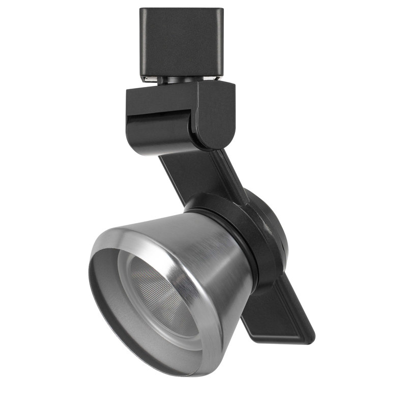 Tête de luminaire de rail del, Acier brossé, Bronze foncé