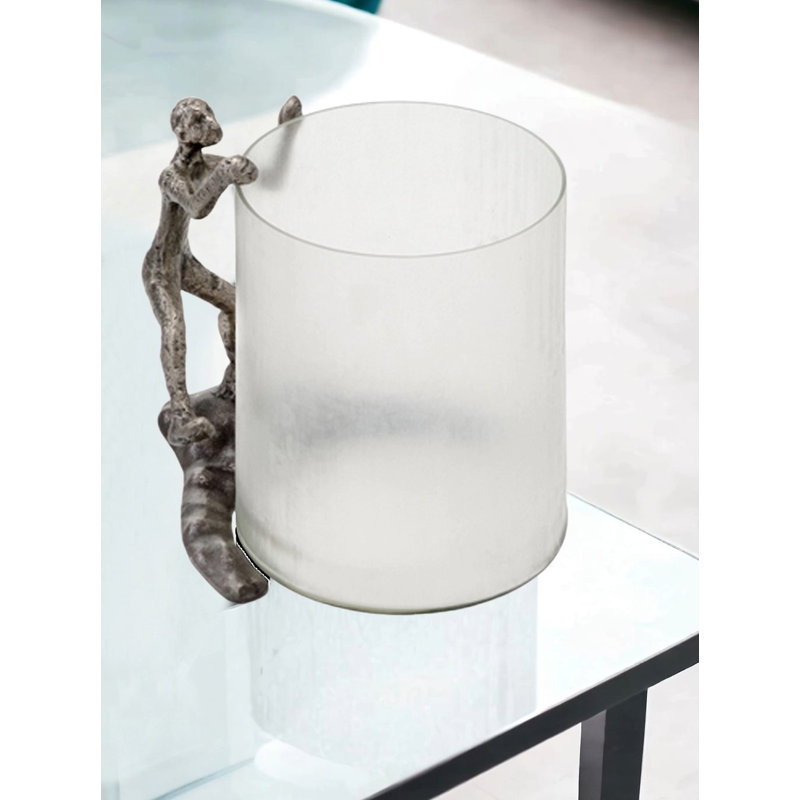 10" Silver Aluminum Tabletop Sculpture