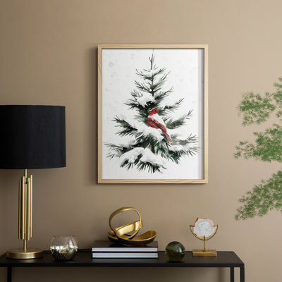«Christmas Holiday Art» CDXIX, reproduction d'art encadrée - bois massif