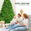 Arbre de Noël vert floqué / givré-1646549514