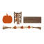Ensemble de 4 plateaux en bois 10,75 "L