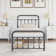 Kempst Metal Bed Mattress Foundation with Headboard No Box Spring Needed