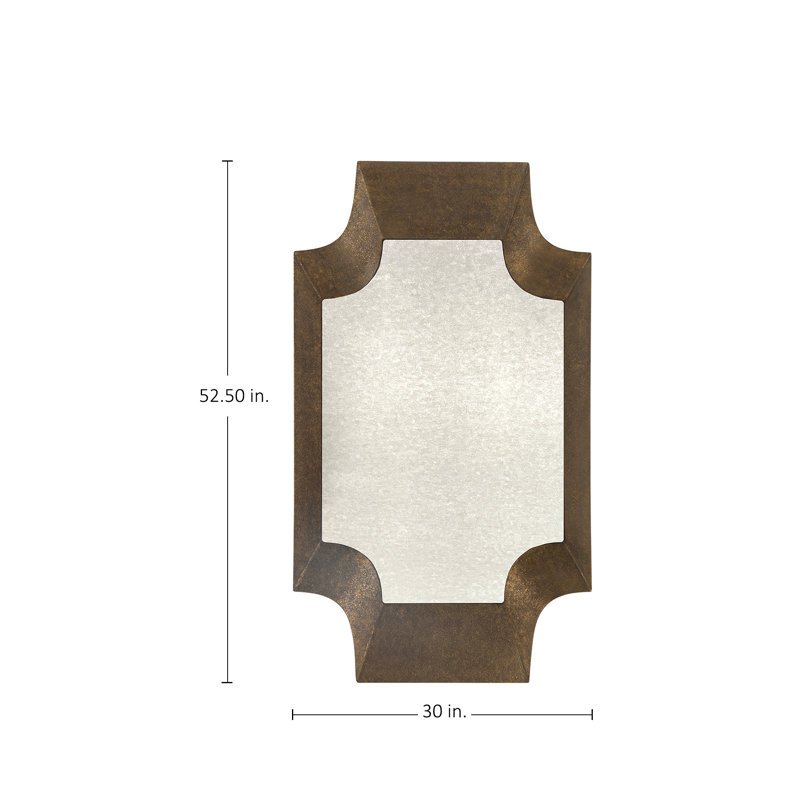 Farris Mirror - White, Brown