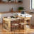 Kitchen Island With Extendable Dining Table, Drawers, Power Outlet, Wheels And Hooks-266907004