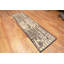 Tapis de couloir moderne de couleur crème et gris anthracite One-of-a-Kind Tribal