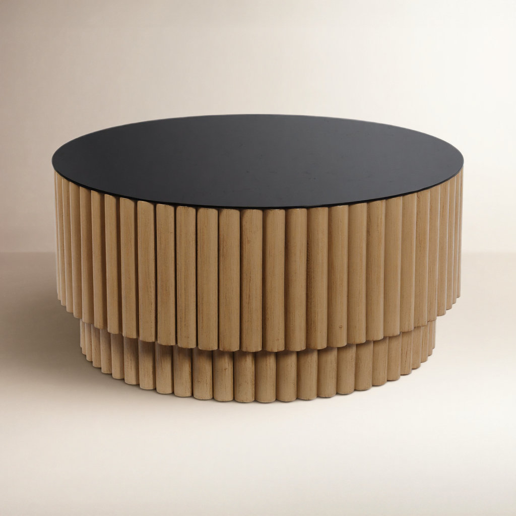 Acadia Glass Top Coffee Table