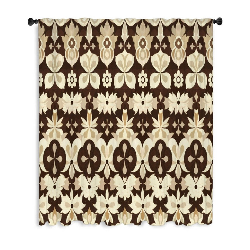 Quila Sheer Curtain Single Panel, 53" W x 99" L