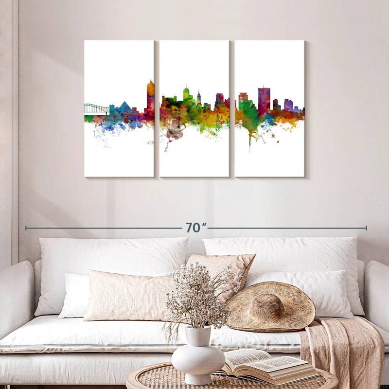 Rampe Memphis Tennessee Skyline II, H 28 po x l 45 po