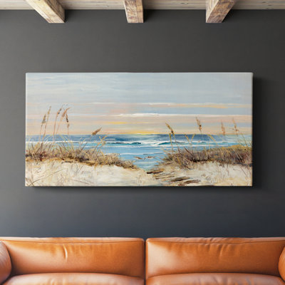 Coastal Boardwalk - Toile tendue avec châssis - Prêt à accrocher