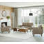Ensemble de 2 chaises d'appoint à accoudoirs carrés et canapé Bridgeview, beige, 2 pièces Bridgeview-272885839