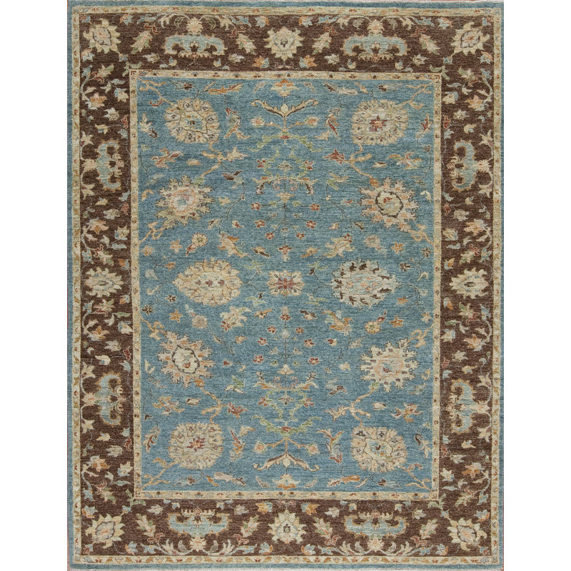 Essence Hand Knotted Wool Area Rug, Rectangle 9' x 12'
