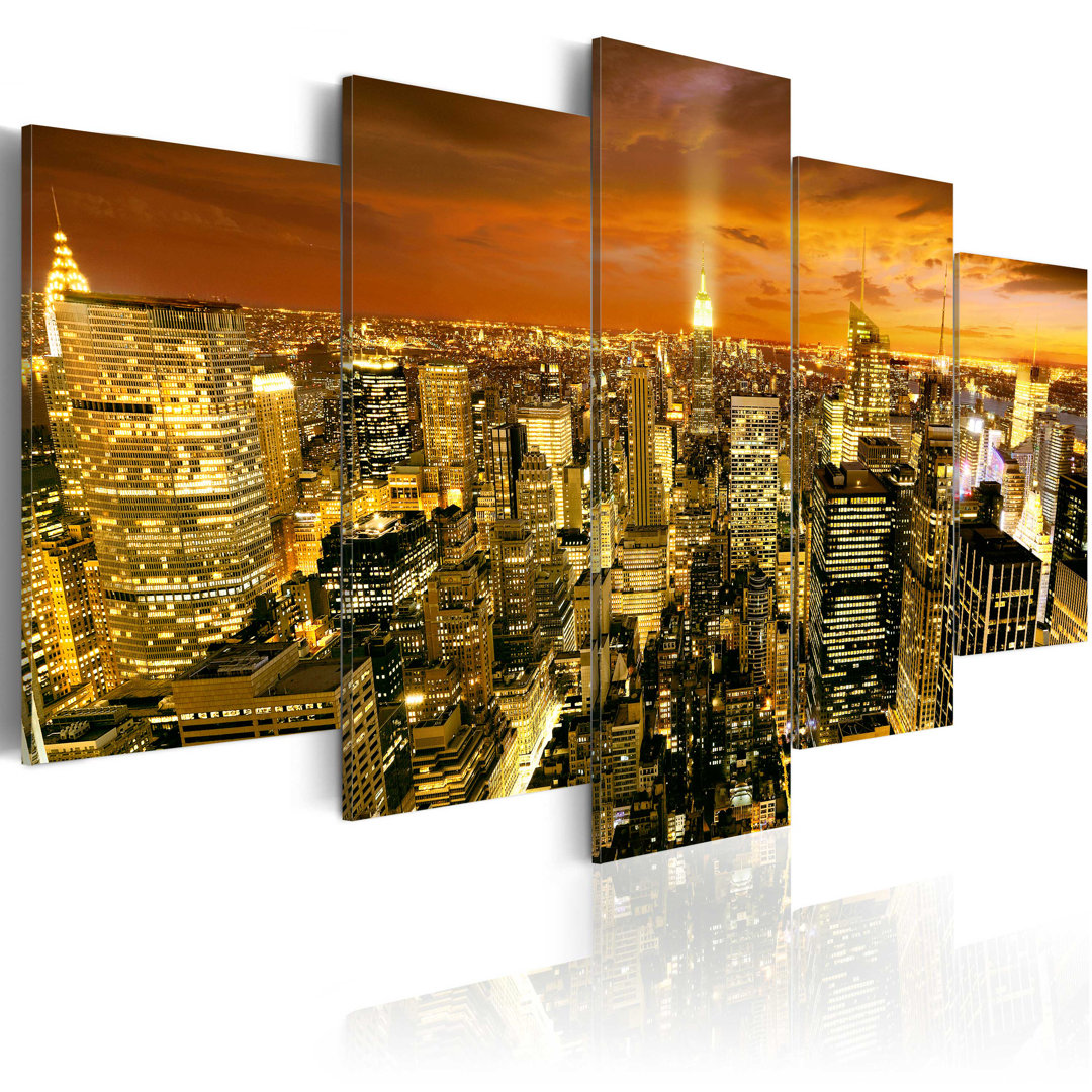 Leinwandbild - New York: amber