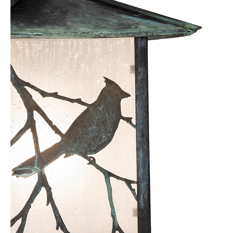 Applique murale chanson 7 "de large Seneca, Vert-de-gris, H 11,5 po x l 7 po x P 7 po, Gris