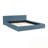 Queen Size Chenille Upholstered Bed Frame With Pleated Design-1955026919