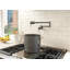 Robinet de cuisine en acier inoxydable noir moderne, robinet de cuisine mural, acier inoxydable noir-35980928