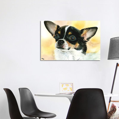 Chi Chi - Chihuahua Dog by Judith Stein - Wrapped Canvas Painting