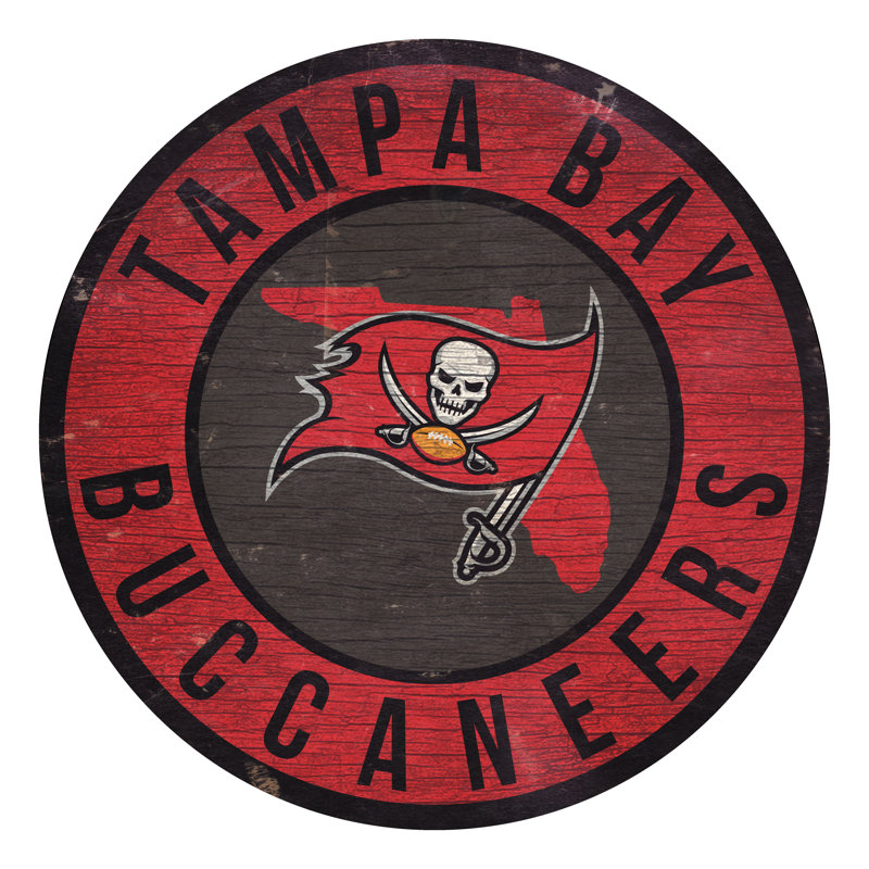 NFL, print on wood, Buccaneers de Tampa Bay