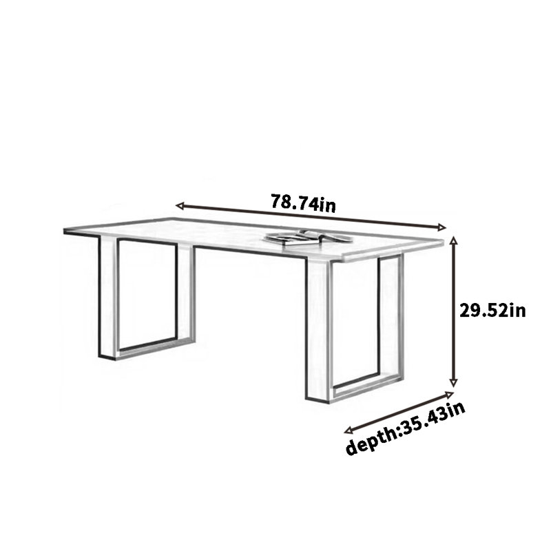 Abonné, H 29,52 po x L 78,74 po x l 35,43 po