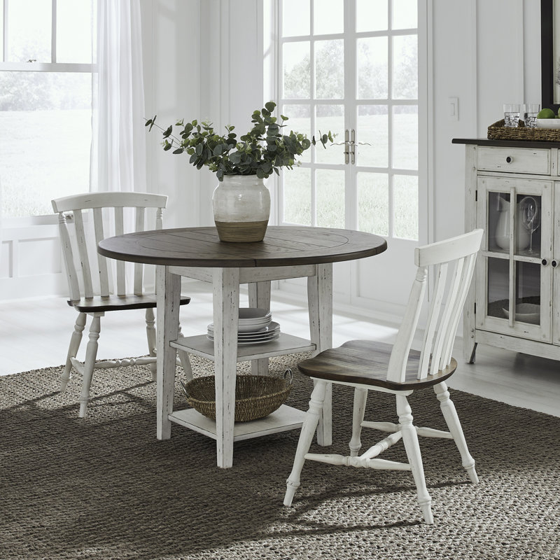 Catriel Two Person Drop Leaf Dining Table Set