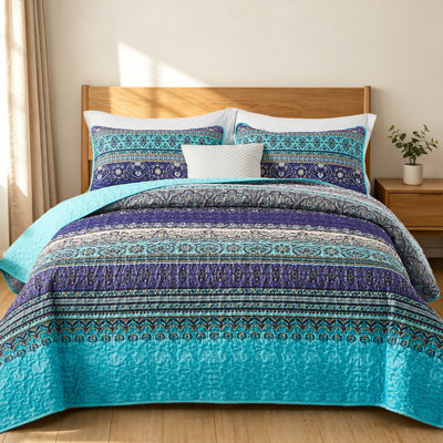 Ensemble de 3 courtepointe Boho Bohemian