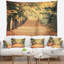 Tapisserie de forêt d’automne avec chemin de marche-28487404