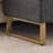66"W Upholstered Flip Top Teddy Storage Bench King Size with Gold Legs,Curverd Armrest and 2 Pillows -1334356983
