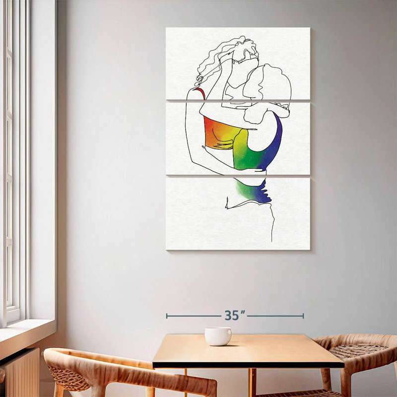 Lesbians In Love, 65" H x 42" W