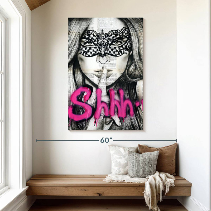 Leisha Shhh, 48" H x 32" W