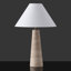 Lampe de table en travertin Dante