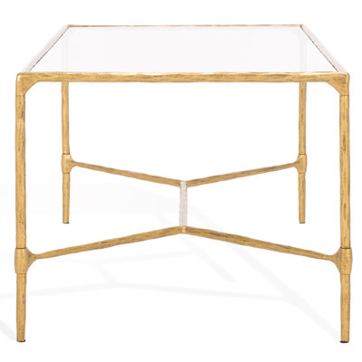 Terenna Metal And Glass Coffee Table