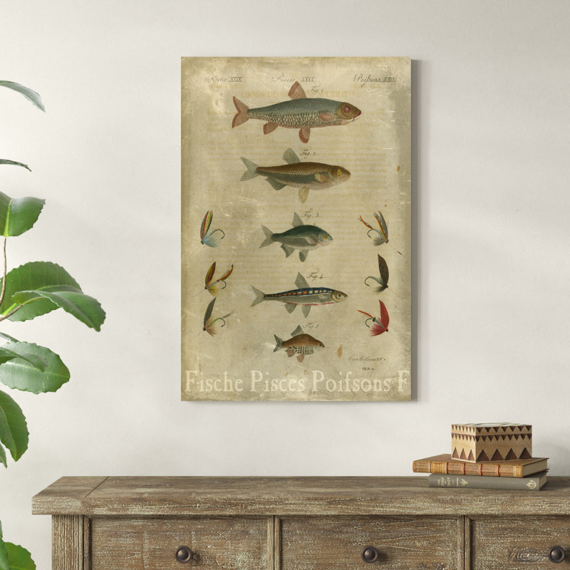 " Pisces Composition I ", 36" H x 24" W x 1.25" D