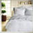 Cozy 7-piece Polyester Bedding Sets, Striped White Design For Modern Home