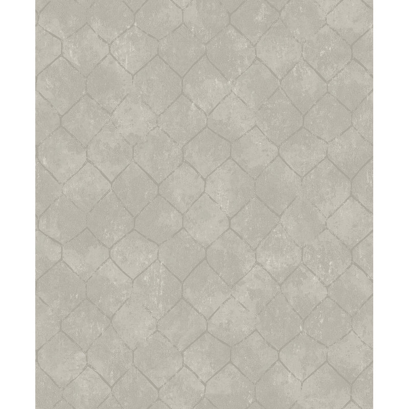 Rauta Metallic Wallpaper Roll, Silver