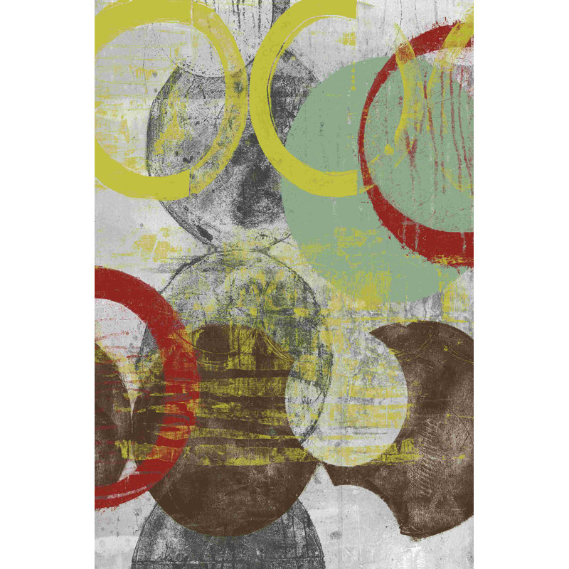 Couches et cercles I, H 18 po x l 12 po