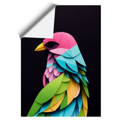 Paper Bird Abstract - Wall Art