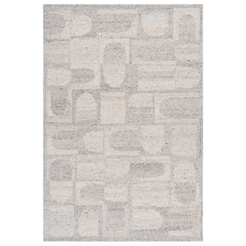 Harvest Hand Tufted Wool Abstract Indoor Rug, Rectangle 4' x 6'
