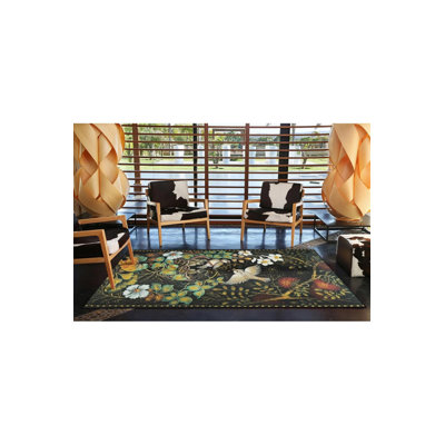 Tapis intérieur / extérieur noir Sima